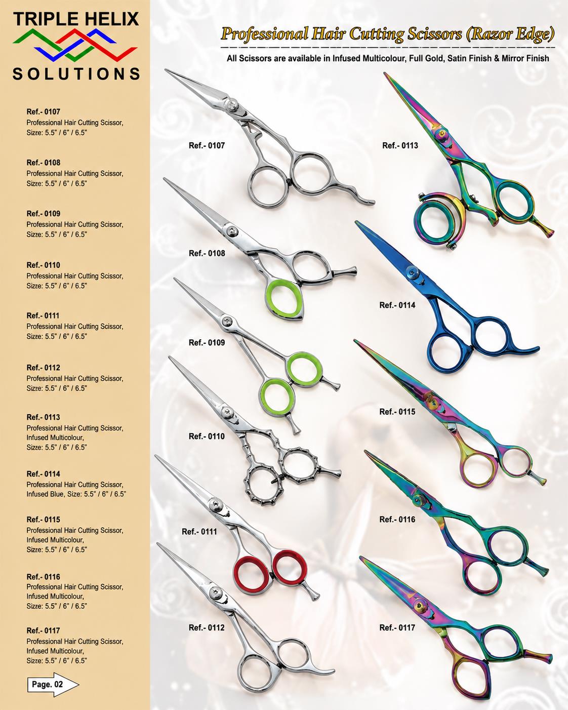 Professional Hair Cutting Scissors β beauty catalogue page 2