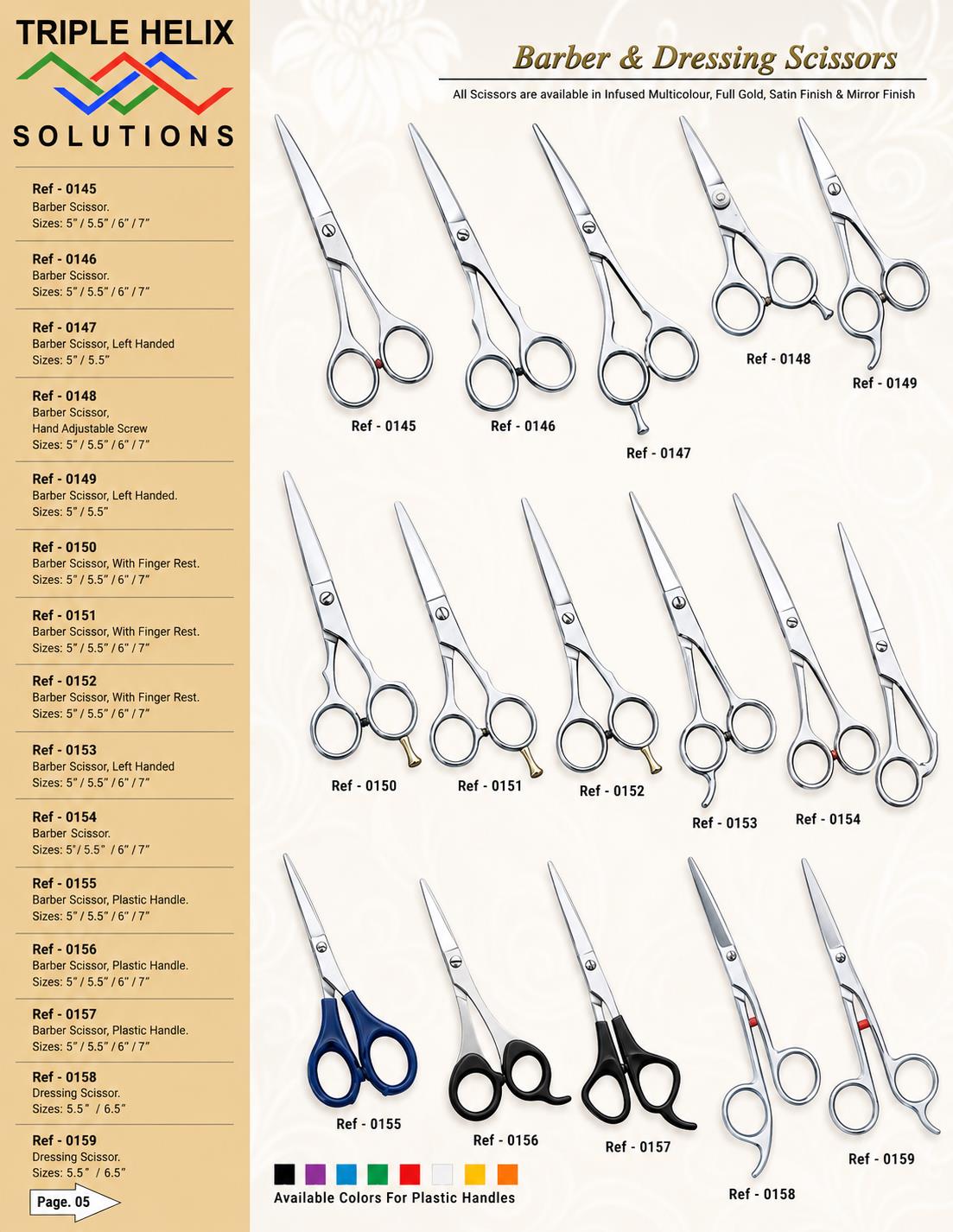 Barber & Dressing Scissors β beauty catalogue page 5