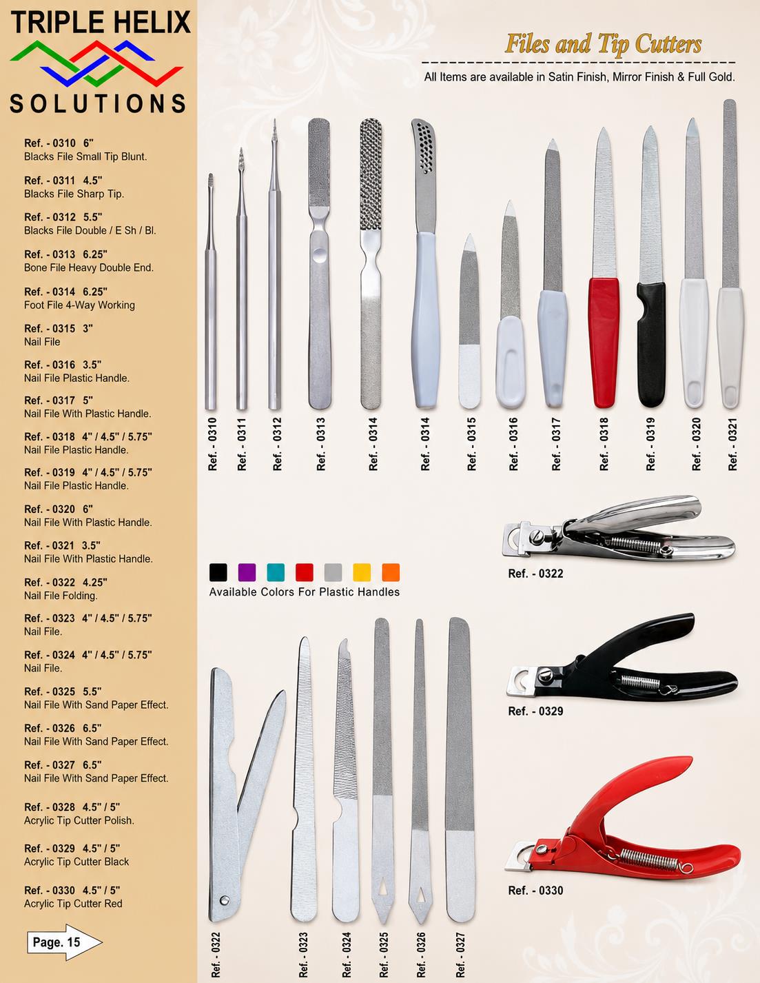 Files and Tip Cutters β beauty catalogue page 15