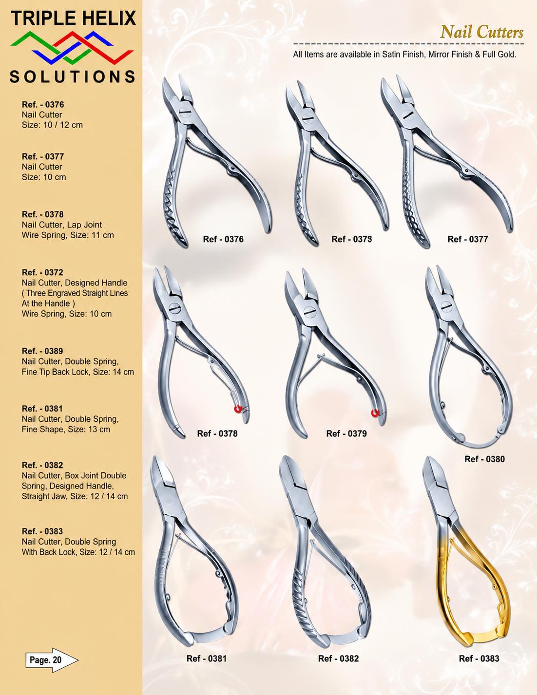 Nail Cutters β beauty catalogue page 20