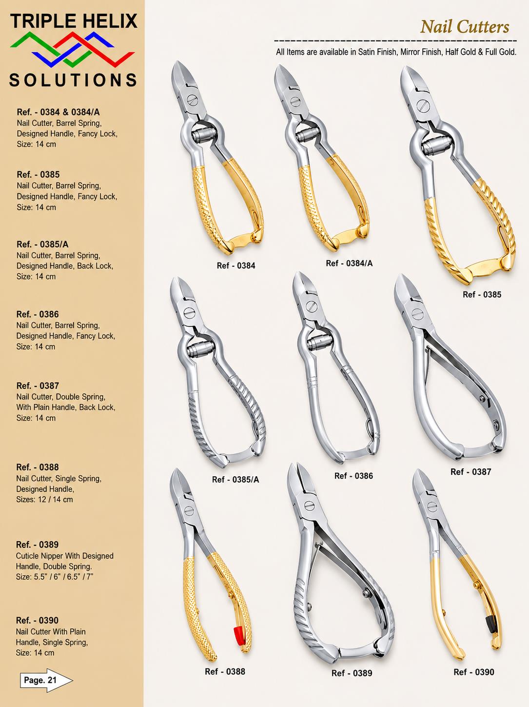 Nail Cutters β beauty catalogue page 21