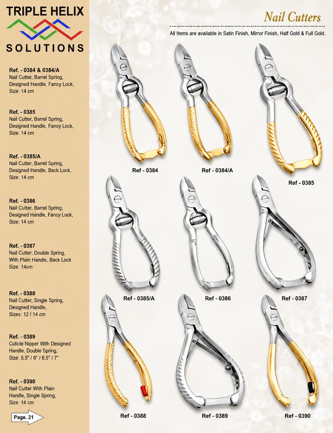 Nail Cutters (Repeat Catalogue Sheet) β beauty catalogue page 22
