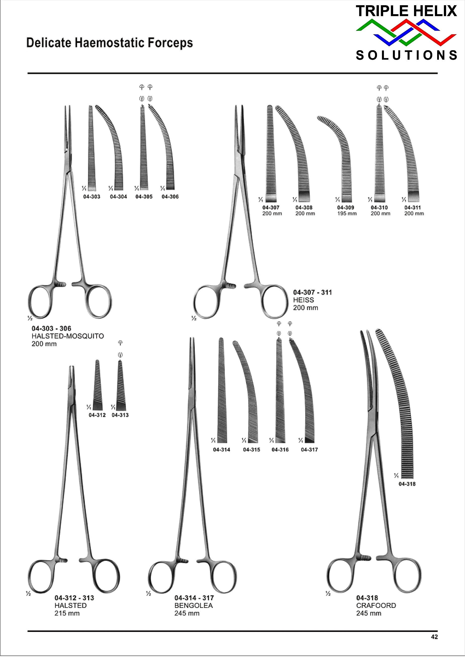 Delicate Haemostatic Forceps - page 42