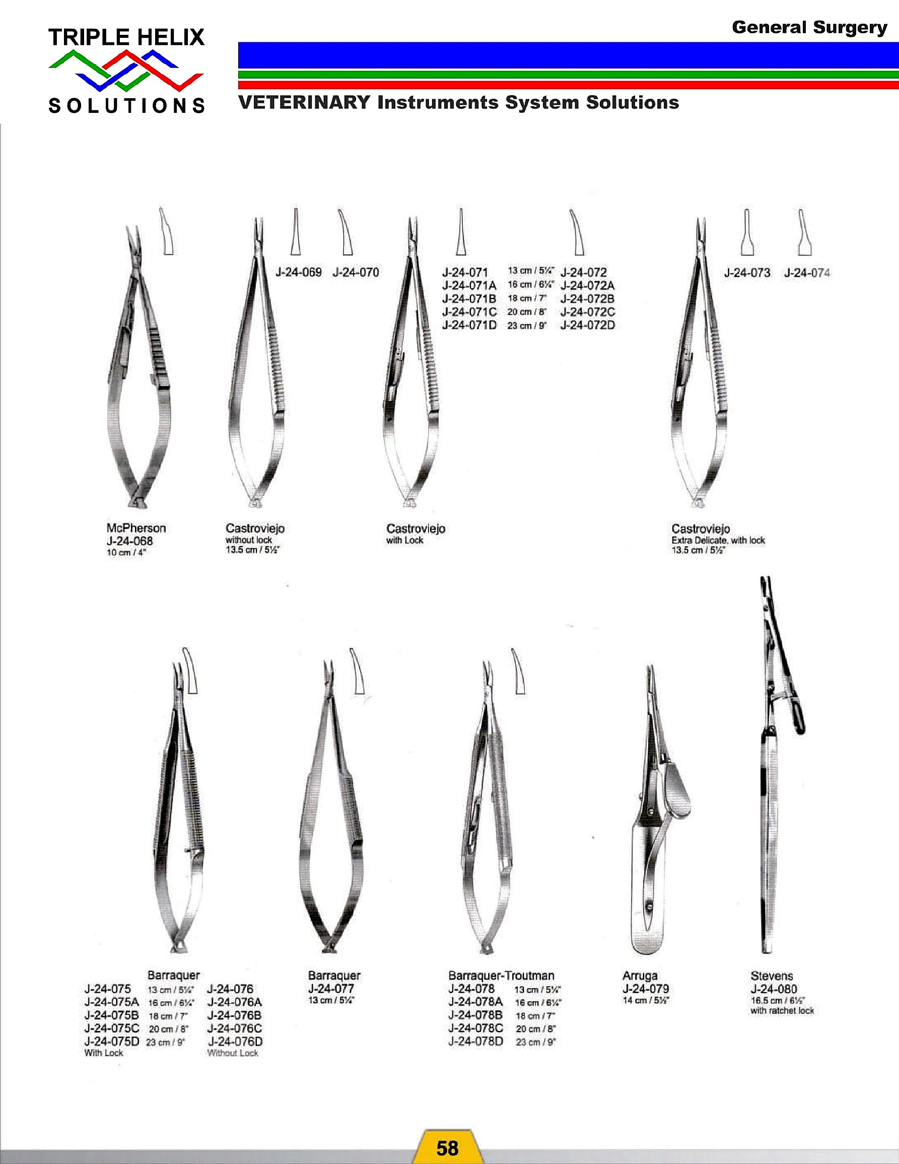 Castroviejo and Barraquer Needle Holders - page 50