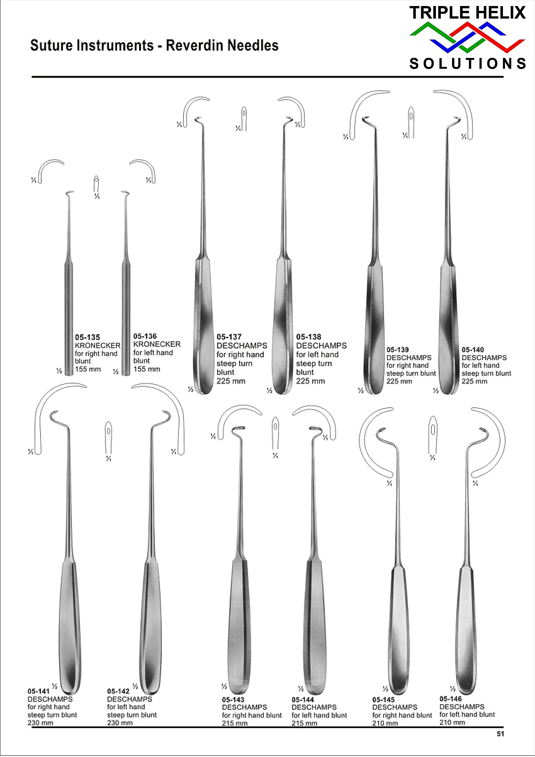 Suture Instruments and Reverdin Needles - page 51