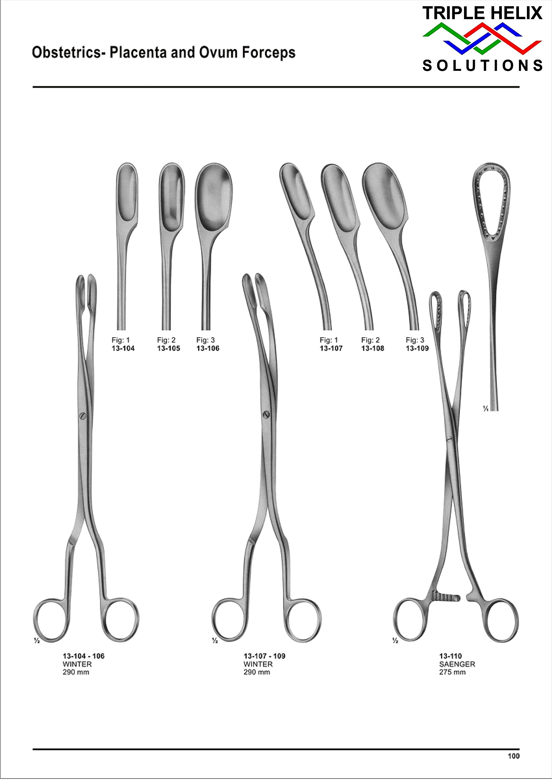 Obstetrical Placenta and Ovum Forceps - page 100