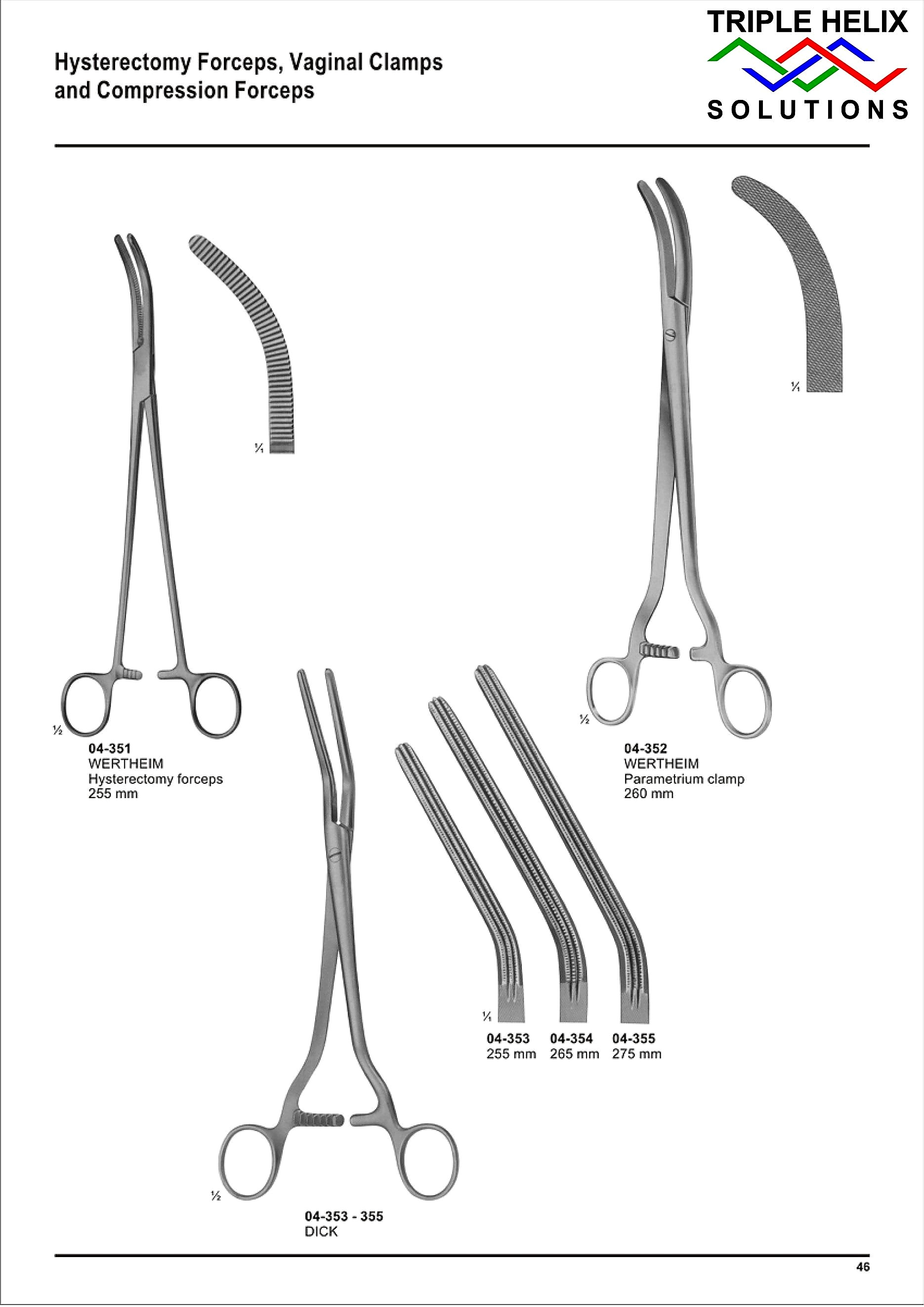 Hysterectomy Forceps, Vaginal Clamps - page 46