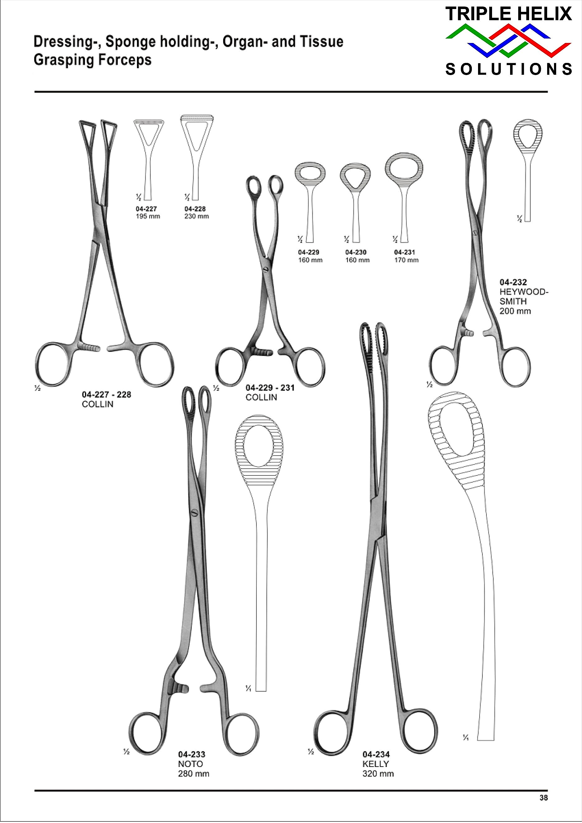 Dressing, Sponge-Holding, Organ and Tissue Forceps - page 38