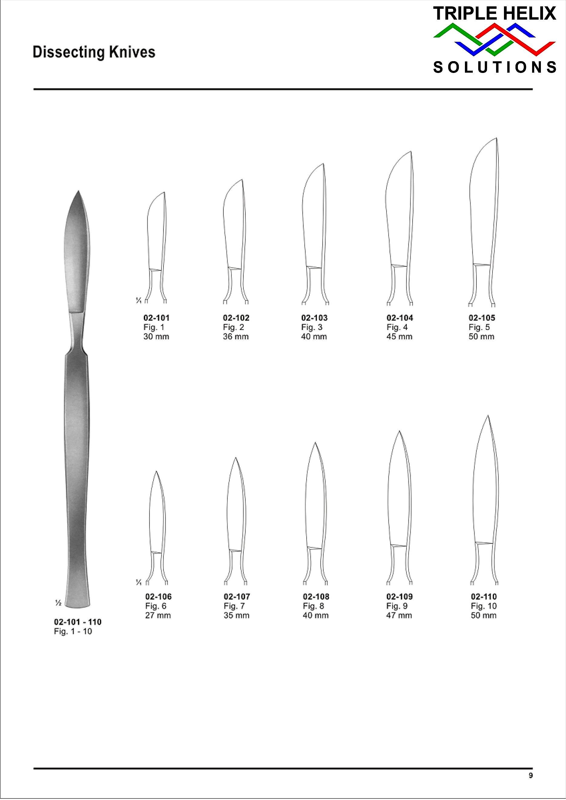 Scalpels, Knives and Scalpel Handles