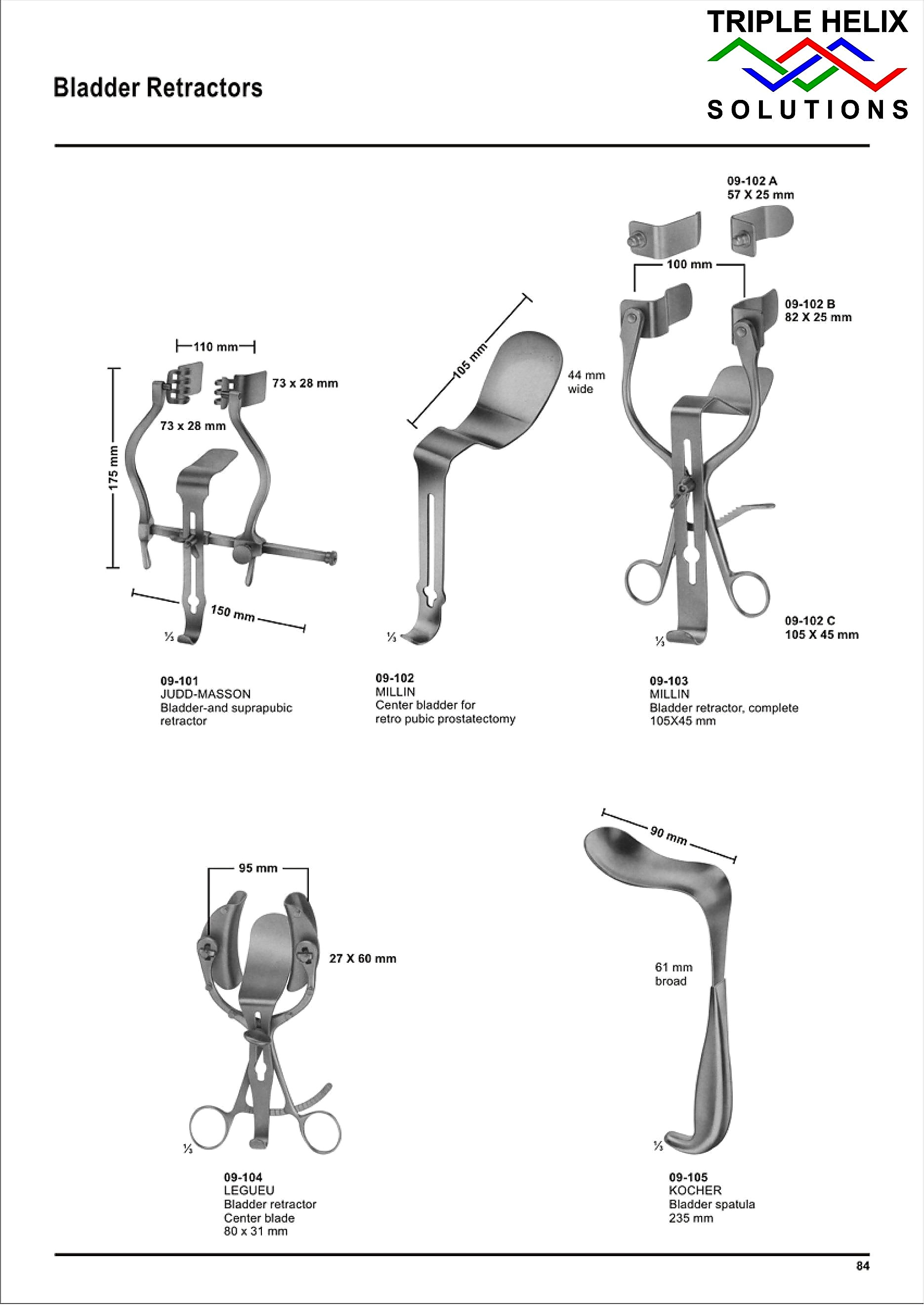 Bladder Retractors - page 84