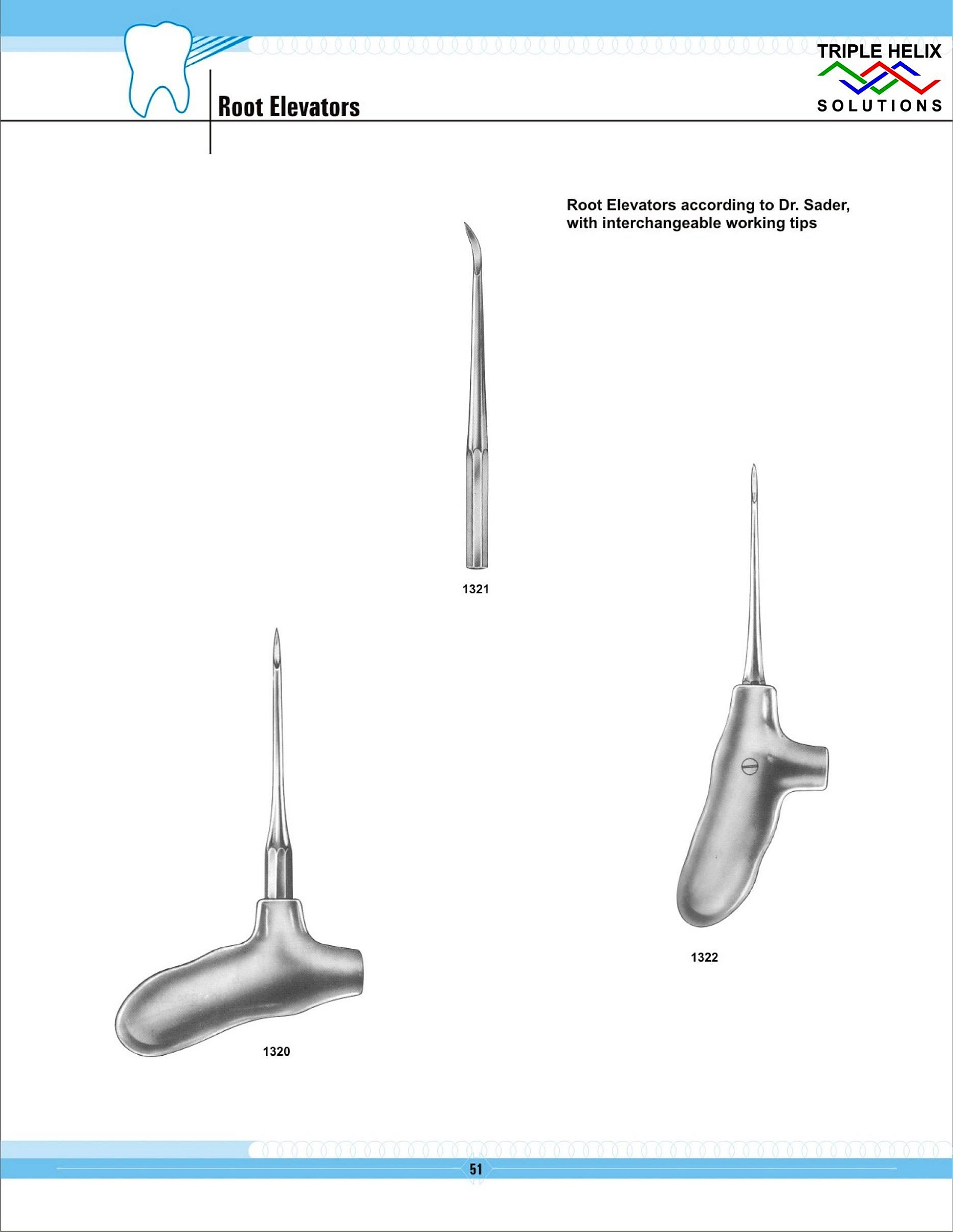 Dr. Sader Root Elevators with Interchangeable Tips - page 51