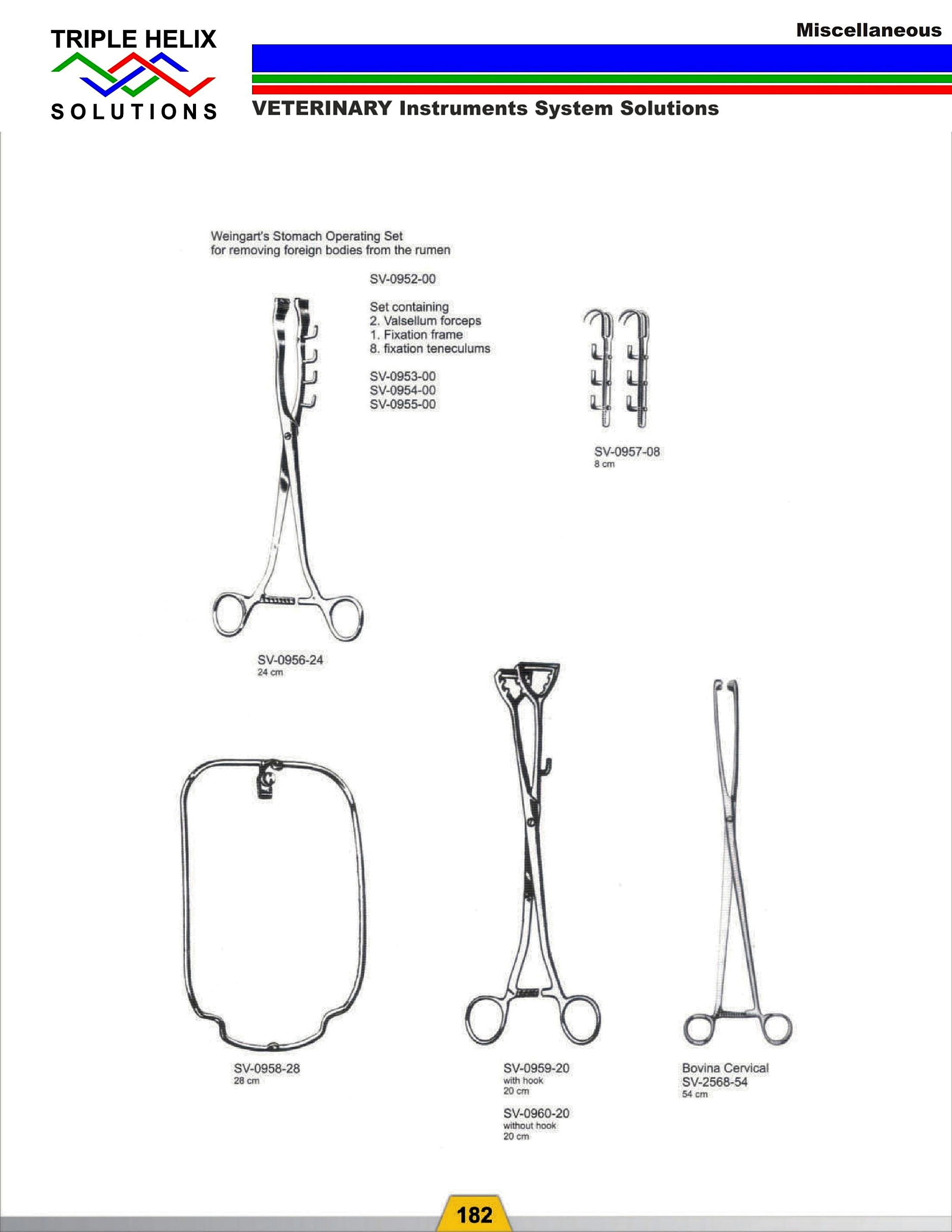 Rumenotomy and Cervical Instruments - page 9