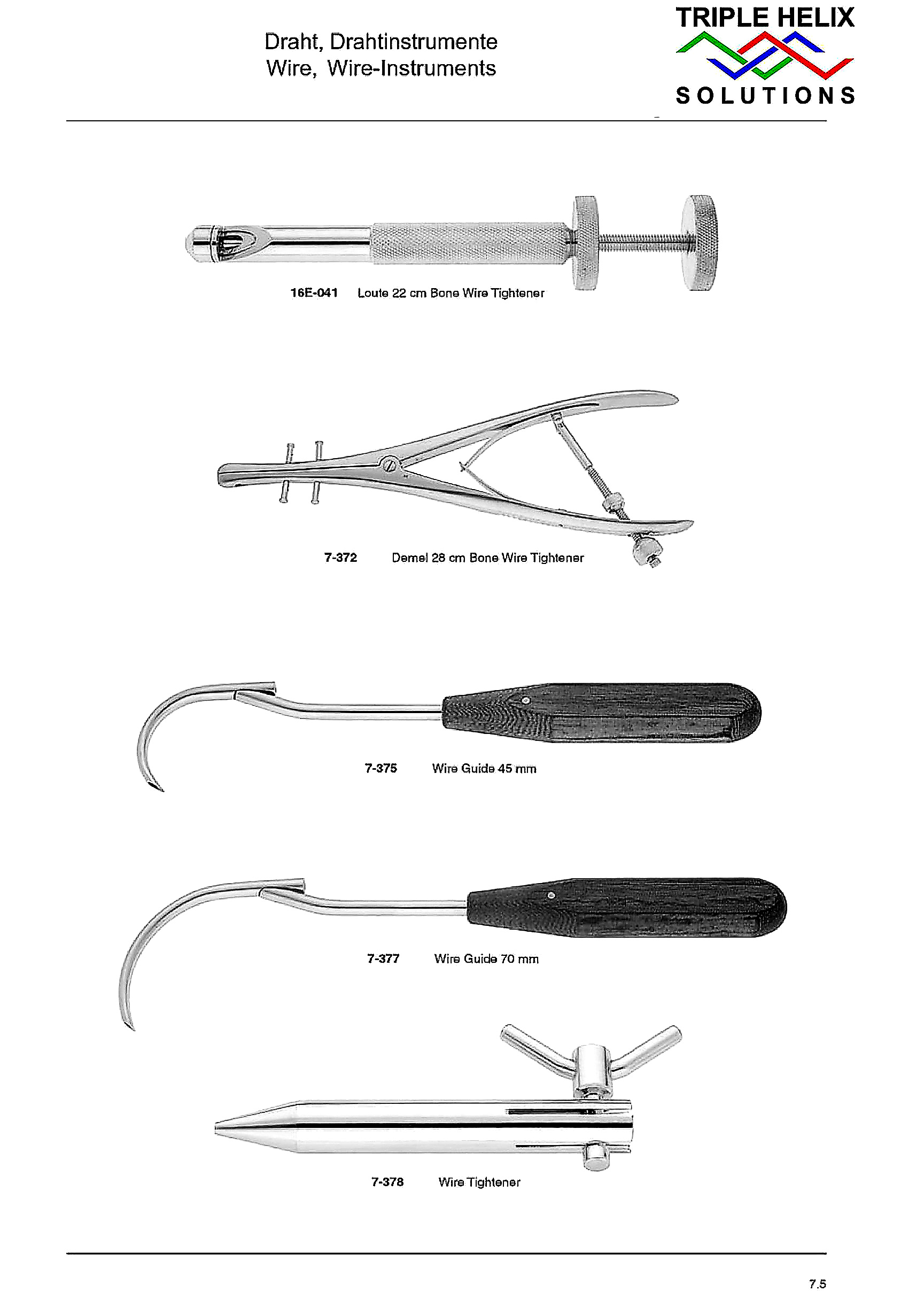 Bone Wire Tighteners and Wire Guides - page 26