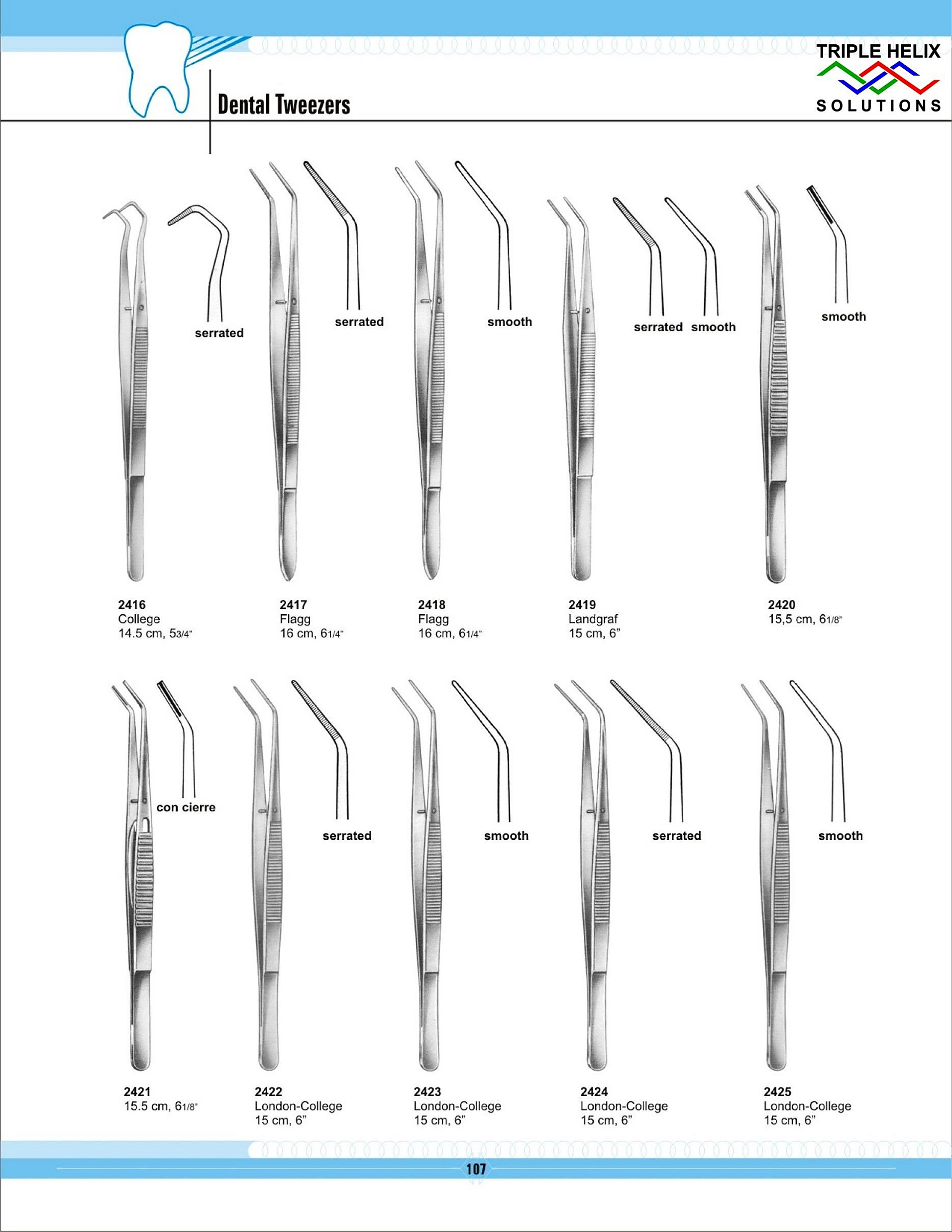 Dental Tweezers - page 107