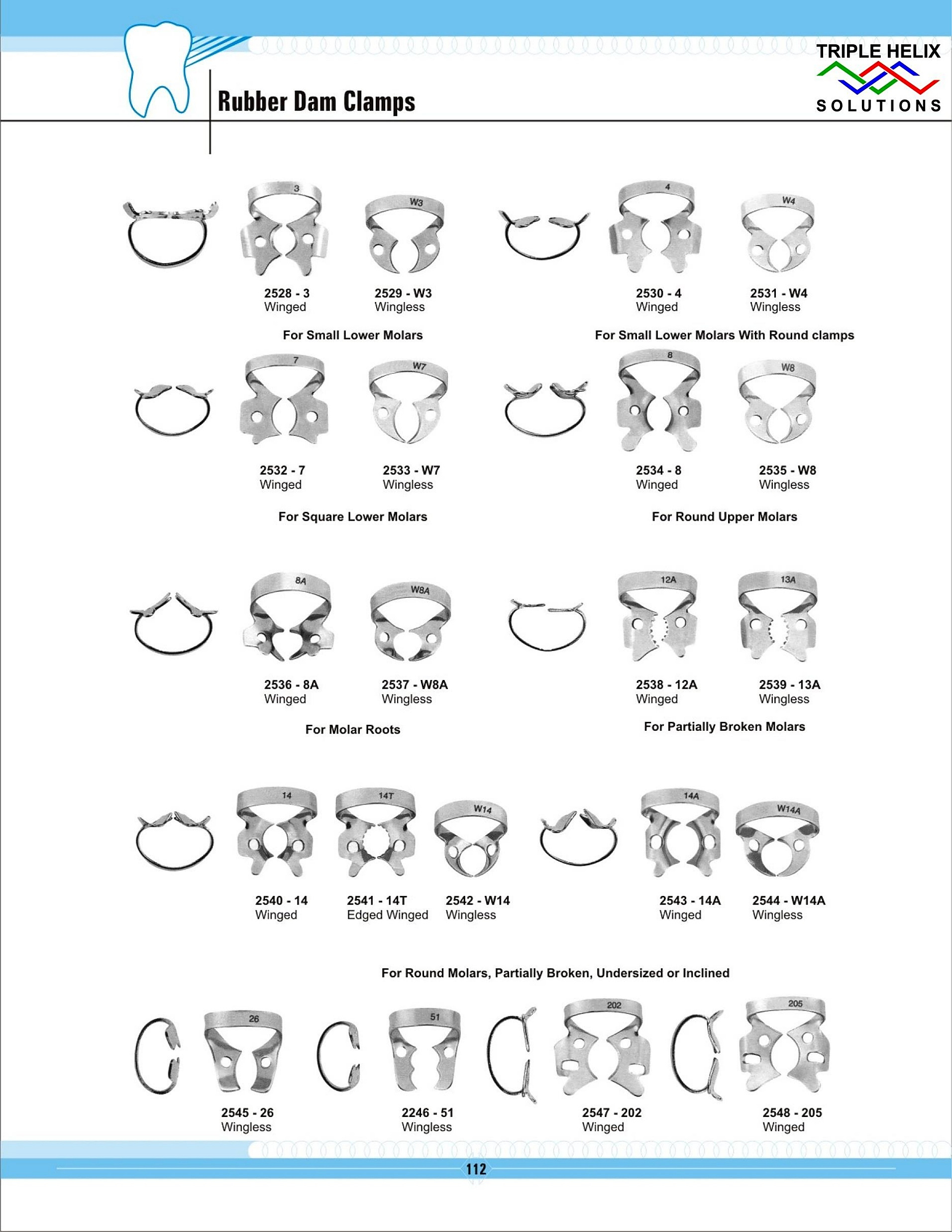 Rubber Dam Clamps - page 112