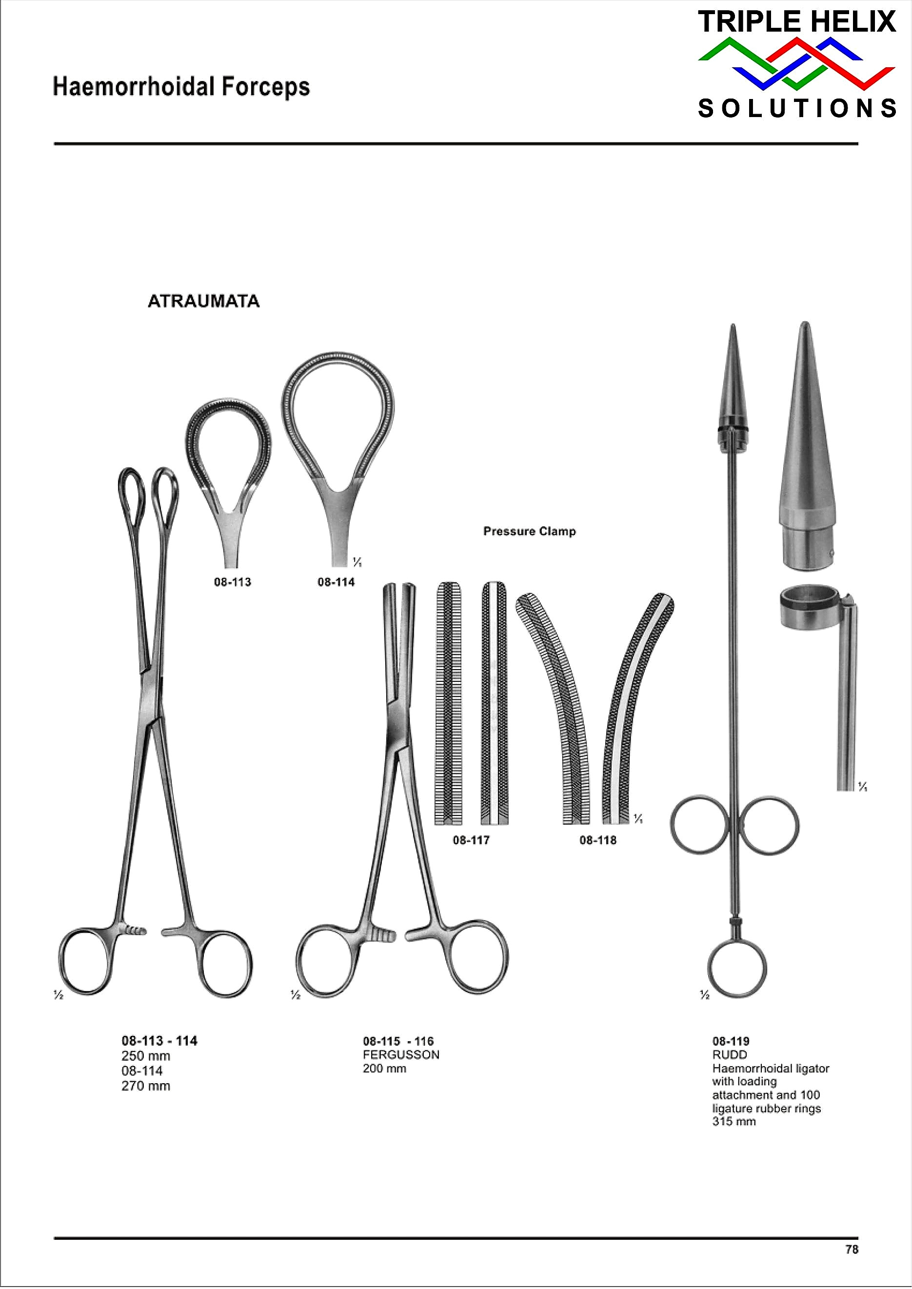 Haemorrhoidal Forceps - page 78