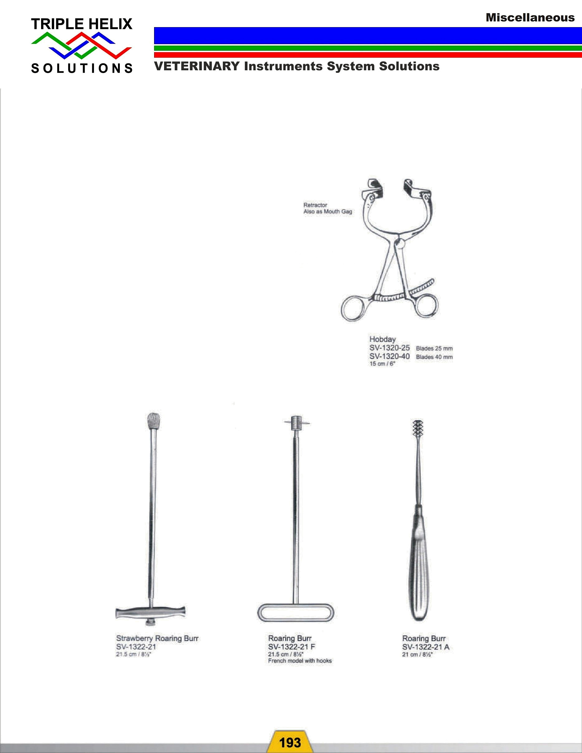 Roaring Burrs and Hobday Instruments - page 20