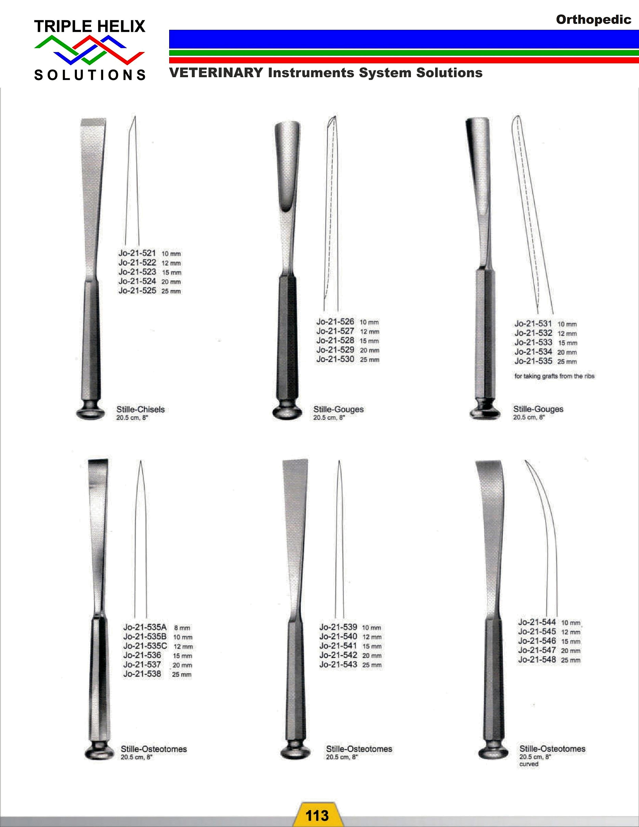 Chisels, Gouges and Osteotomes - page 17