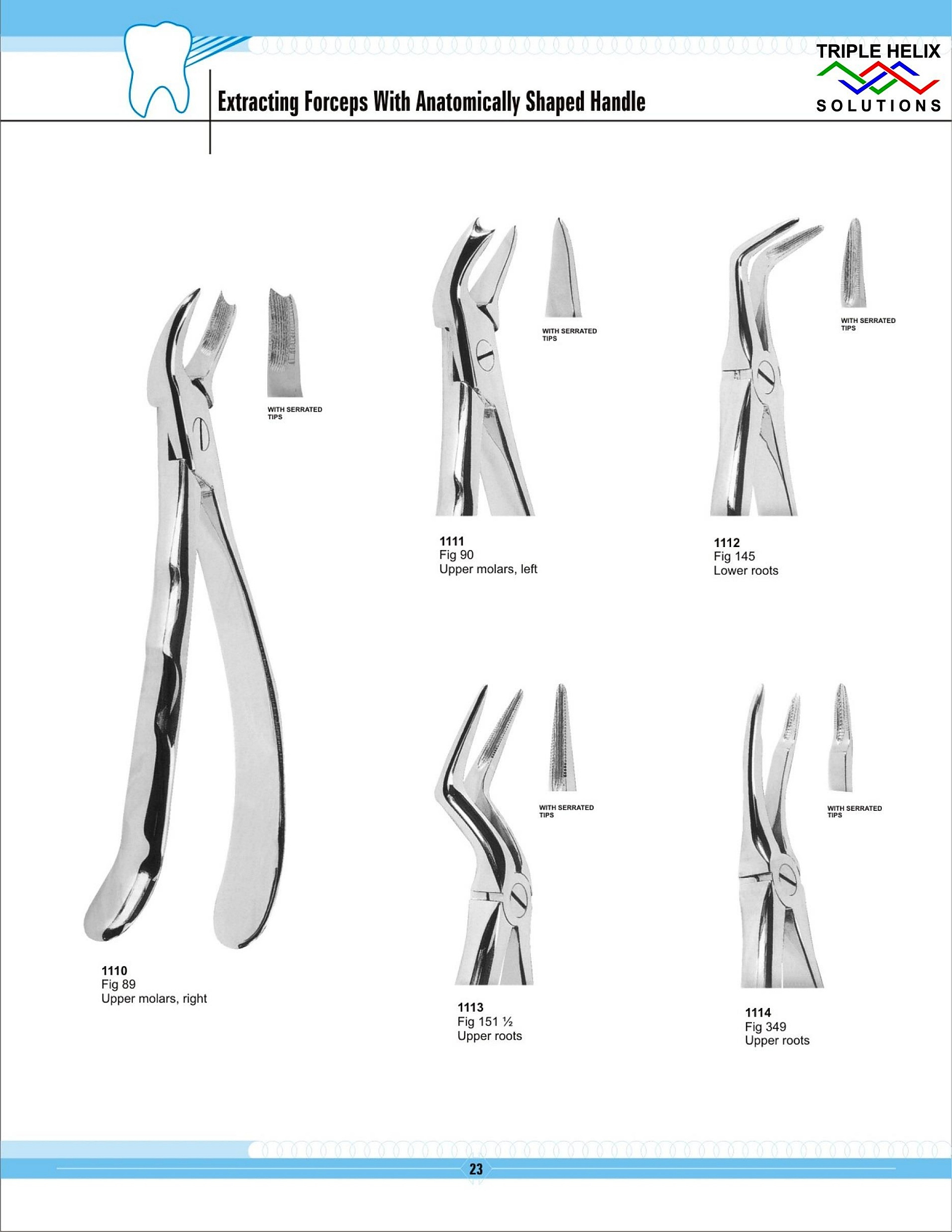 Extraction Forceps with Anatomically Shaped Handles - page 23