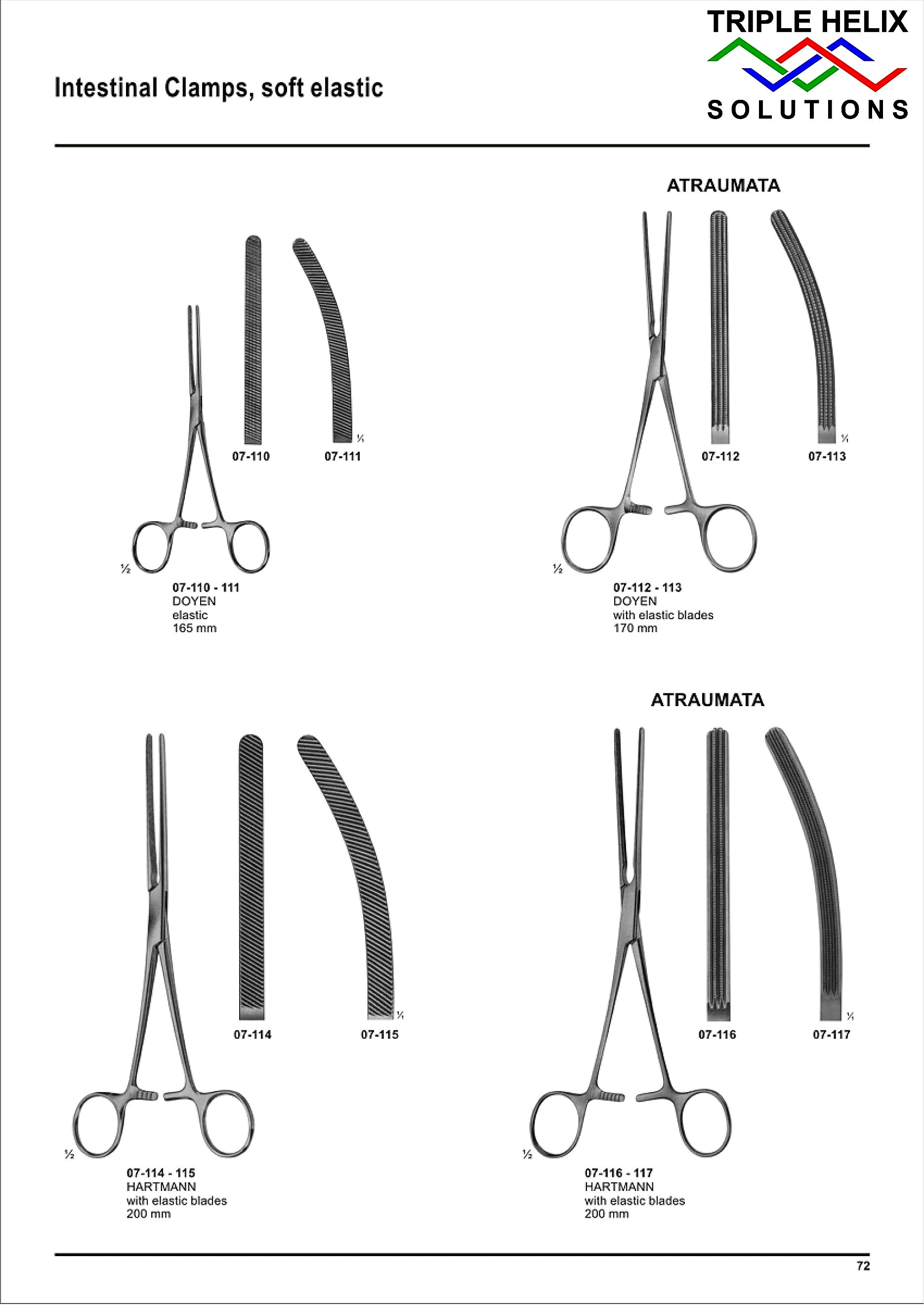 Intestinal Clamps, soft elastic - page 72