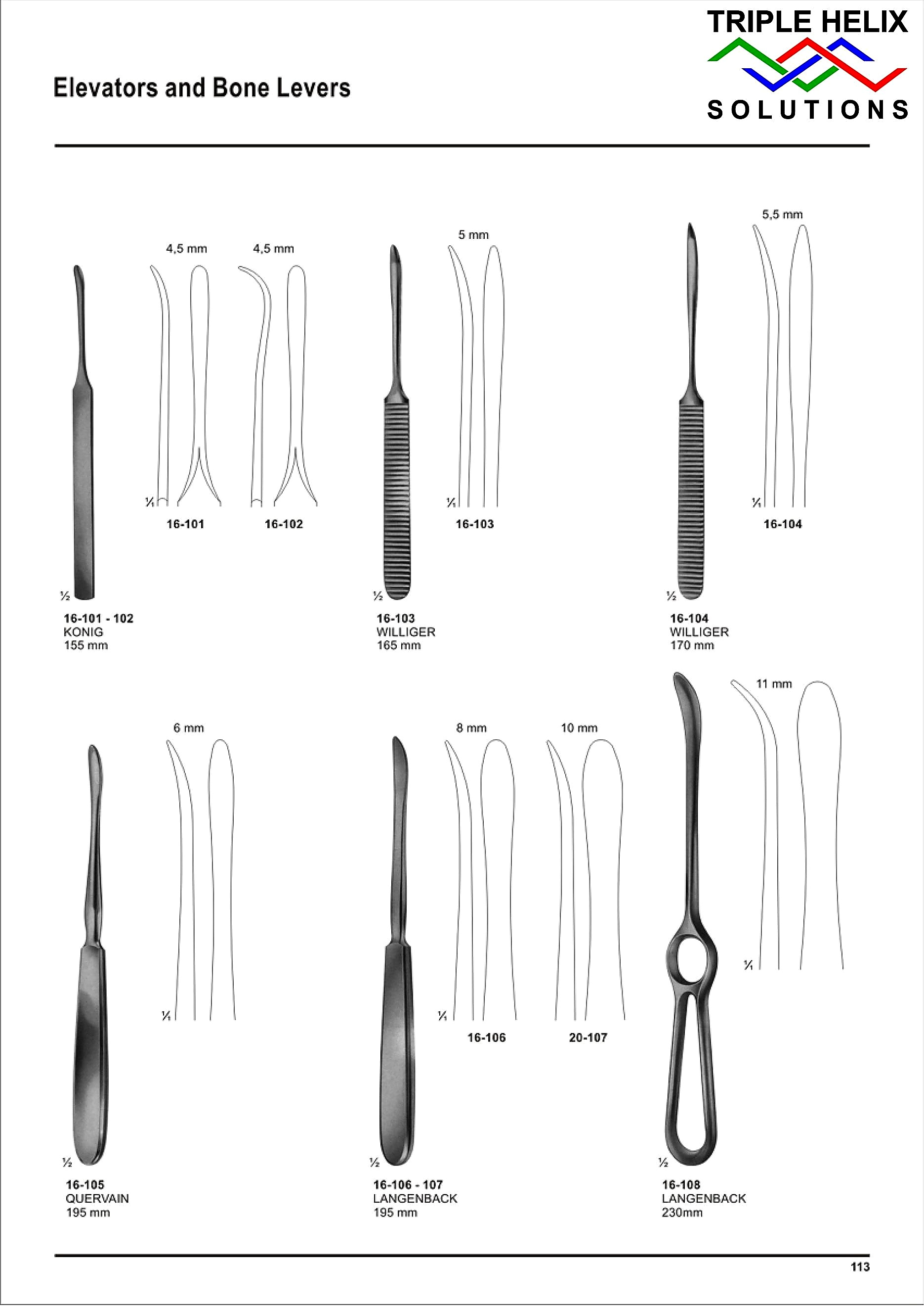 Elevators / Bone Levers / Raspatories / Bone Files / Bone Curettes