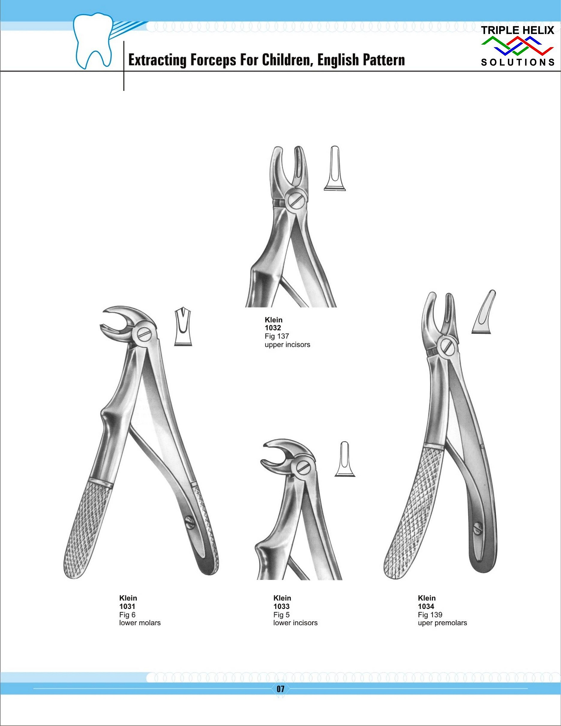 Extraction Forceps for Children — English Pattern - page 7