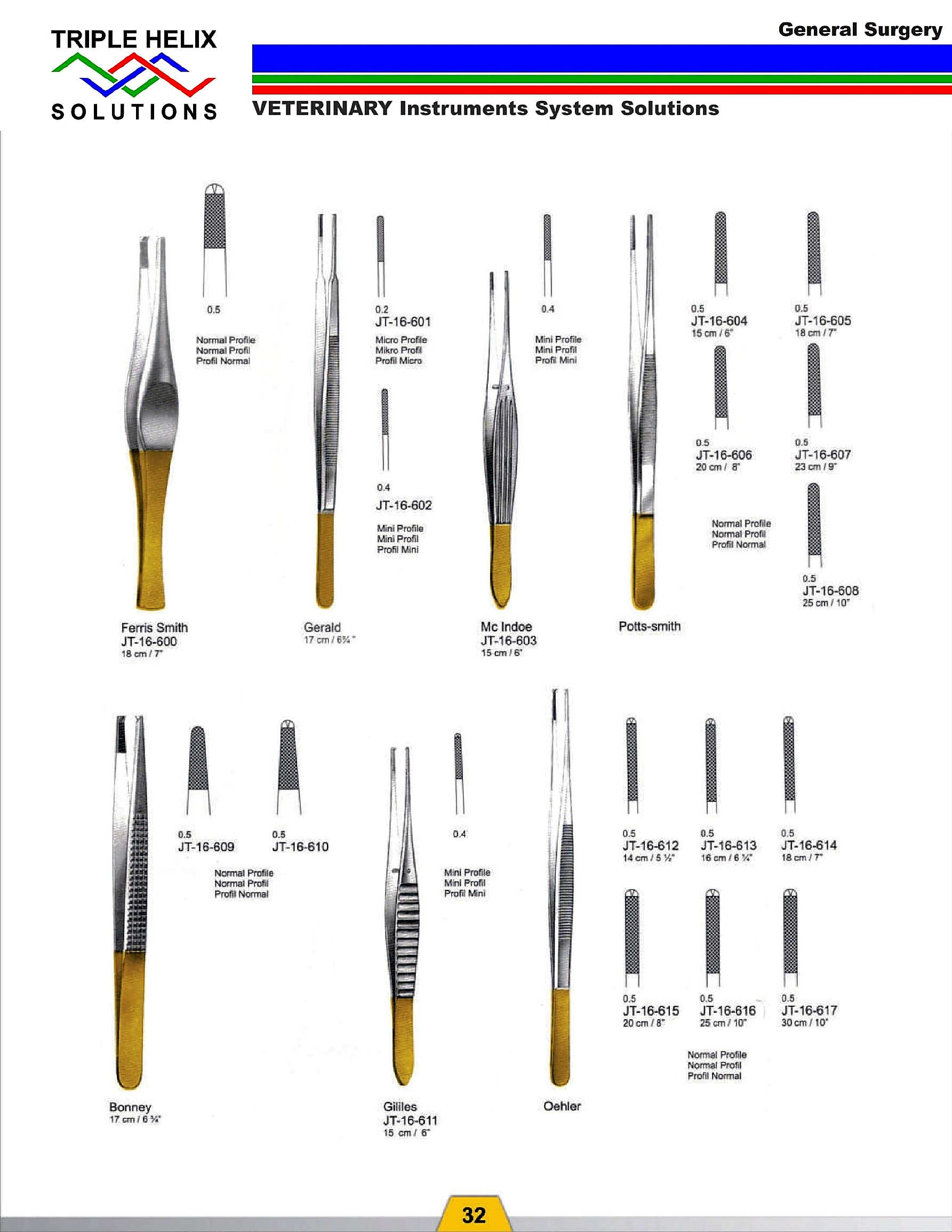 Dressing and Tissue Forceps - page 25