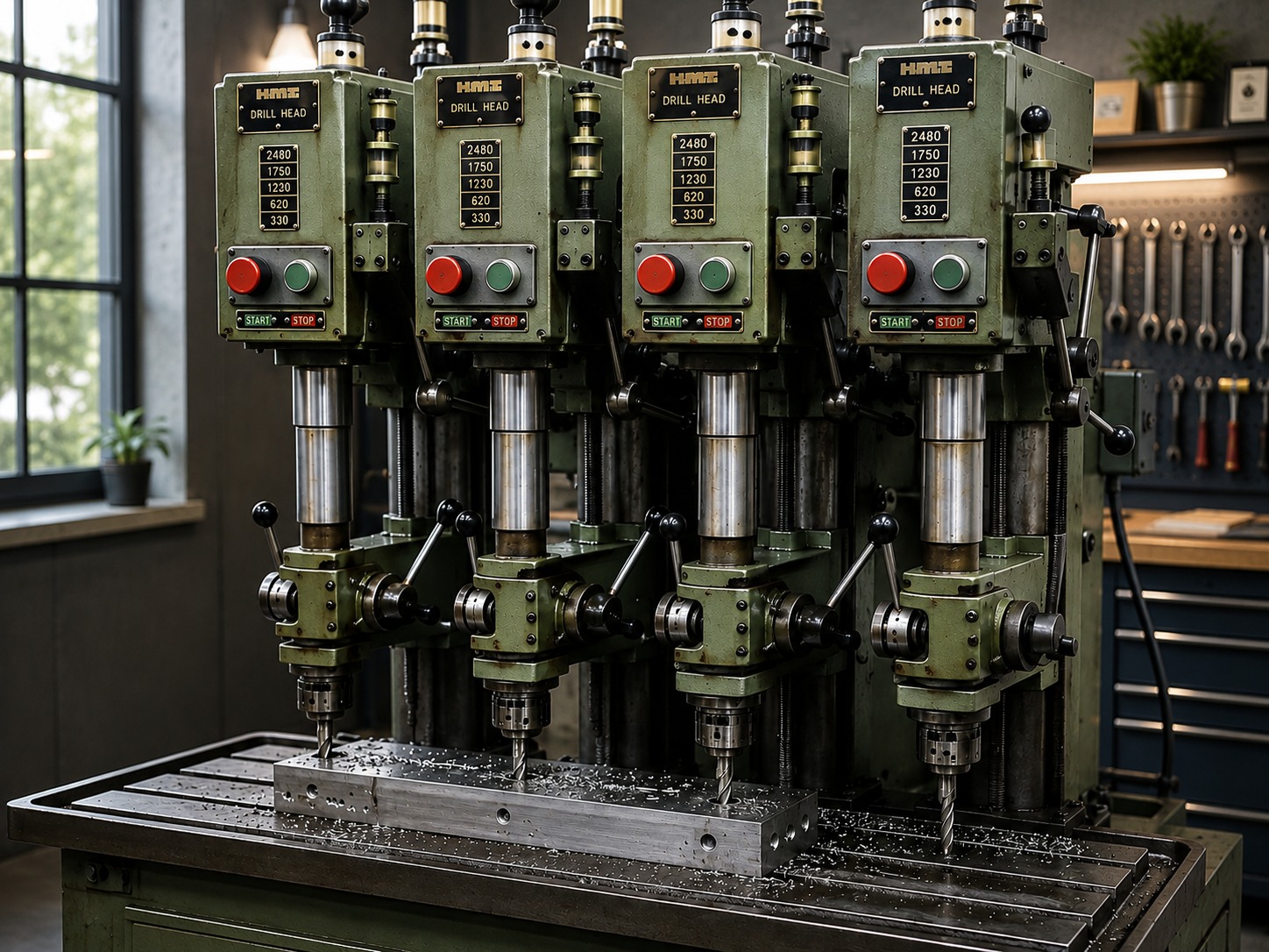 Multi-spindle drilling machine